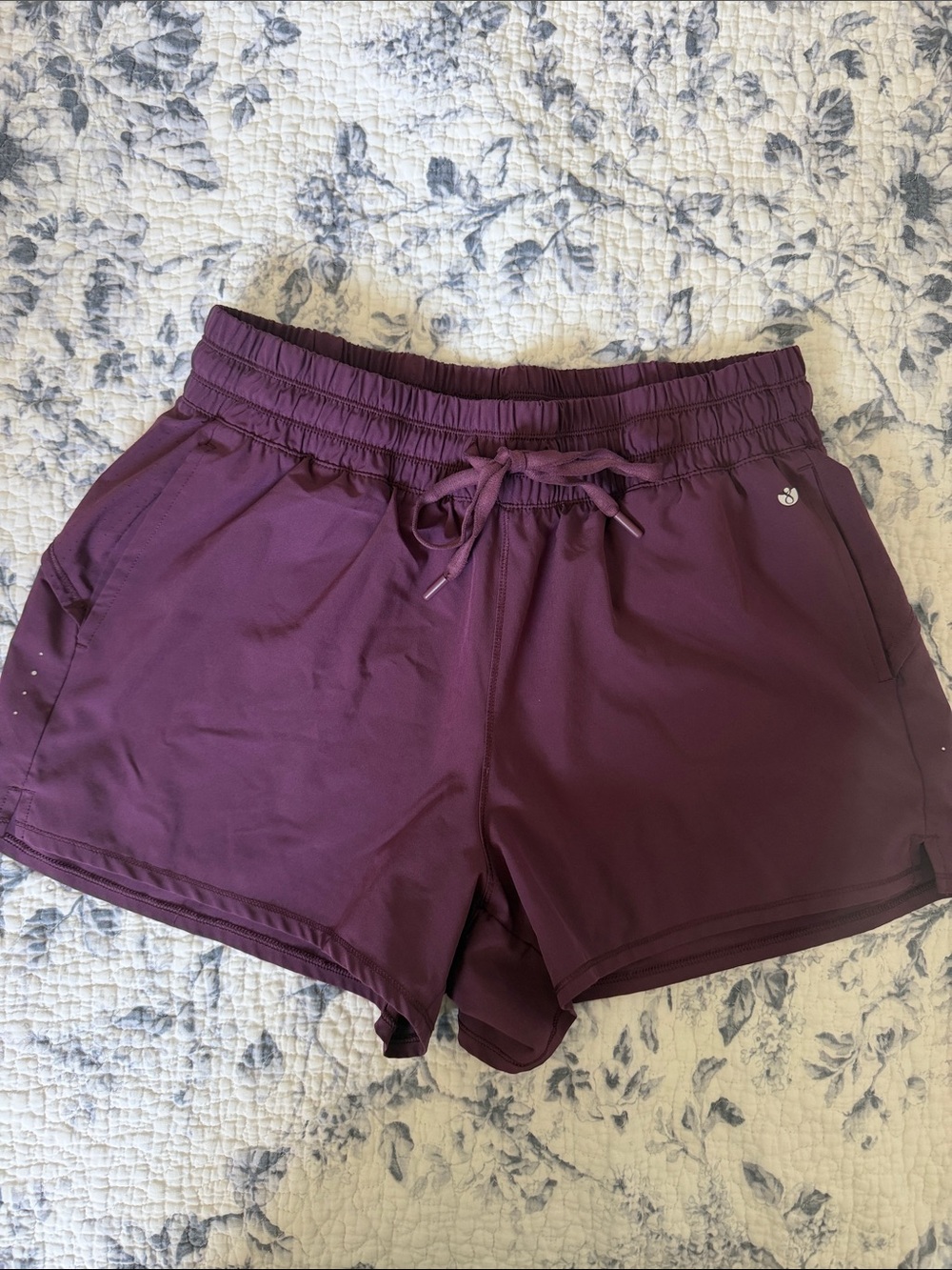 Women's Athletic Drawstring Shorts in Plum